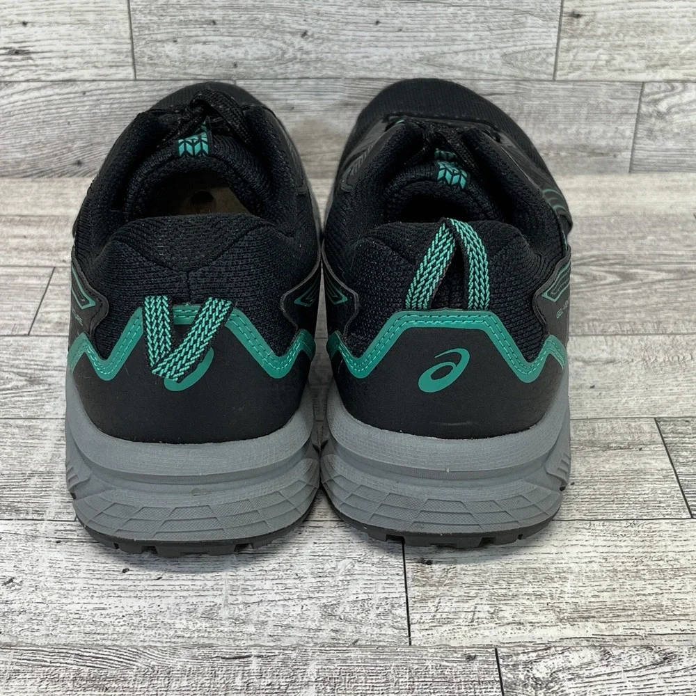 Asics Gel Venture 8 1012B230 Black Green Running Shoes‎ Women Size 9.5